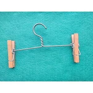 Vintage Wood Doll or Child's Clothing Hanger